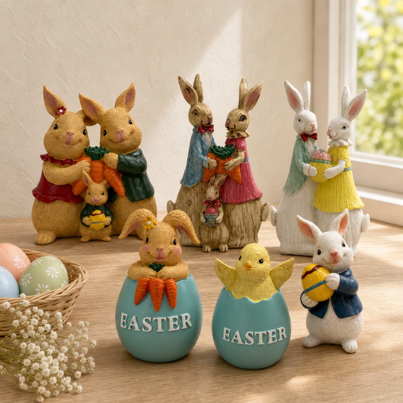 Polyresin Rabbit Figurine